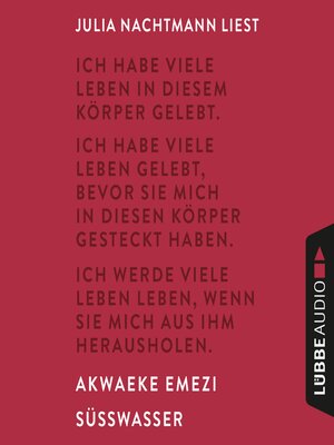 cover image of Süßwasser